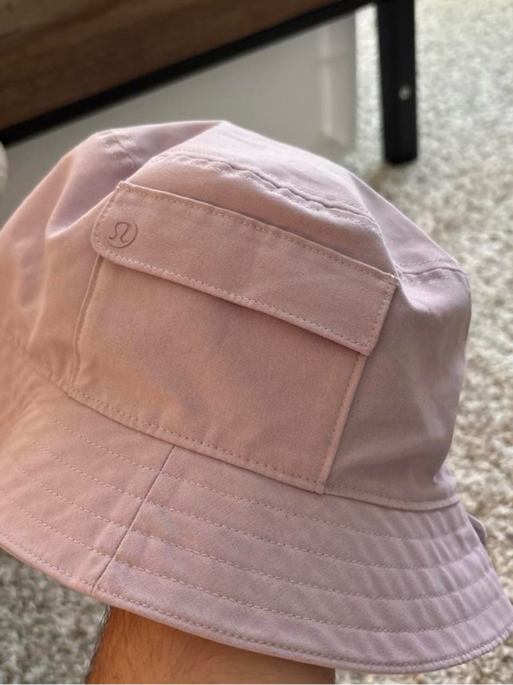 lululemon Pink|lavender Bucket Hat with Front Pocket